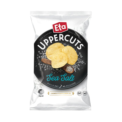 Eta Uppercuts Deli Cut Sea Salt Potato Chips 140g