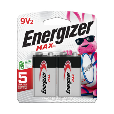 Energizer Max Lasting Power 9V Battery 2pcs/pack