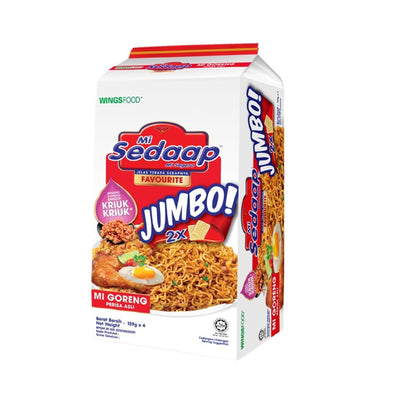 Mi Sedaap Jumbo Fried Instant Noodle Original Flavour 139g x 4