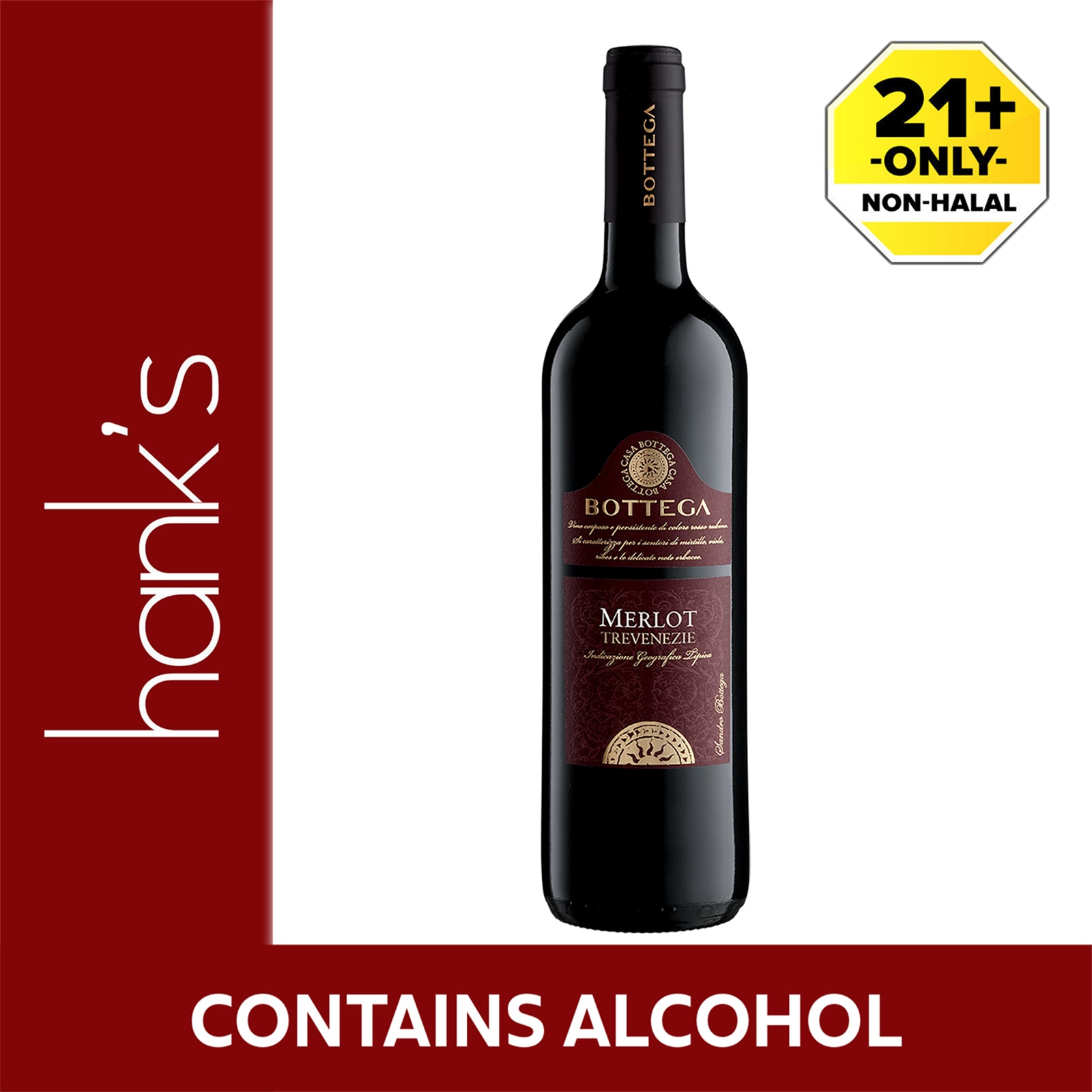 Bottega Merlot Delle Venezie Wine 750ml
