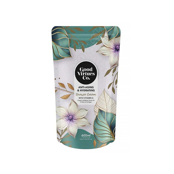 Good Virtues Co Anti Aging and Hydrating Shower Cream Refill 600ml