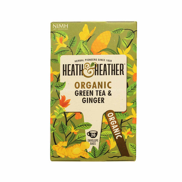 Heath & Heather Organic Green Tea & Ginger Tea 20pcs/pack (highest price)