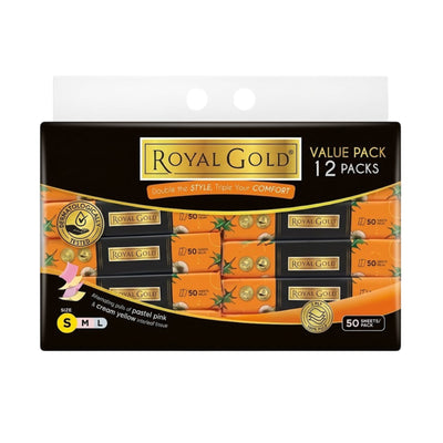 Royal Gold Twin Tone Interleaf Soft Pack 10 x 12 x 50