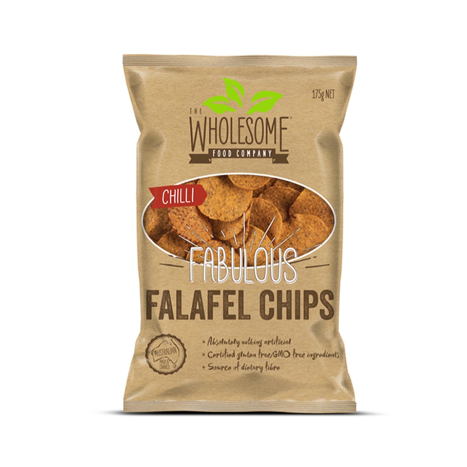 Wholesome Falafel Chips Chilli 175g