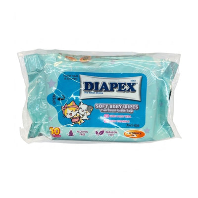 Diapex Soft Baby Wipes 30pcs x 2