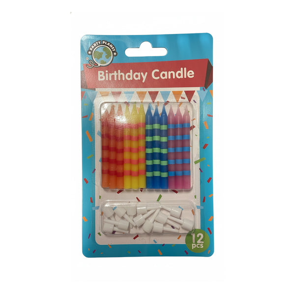Party Planet Birthday Candles 12pcs (highest price)