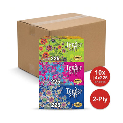 Tender Soft (Batik) 2ply Facial Tissue 225sheets x 4