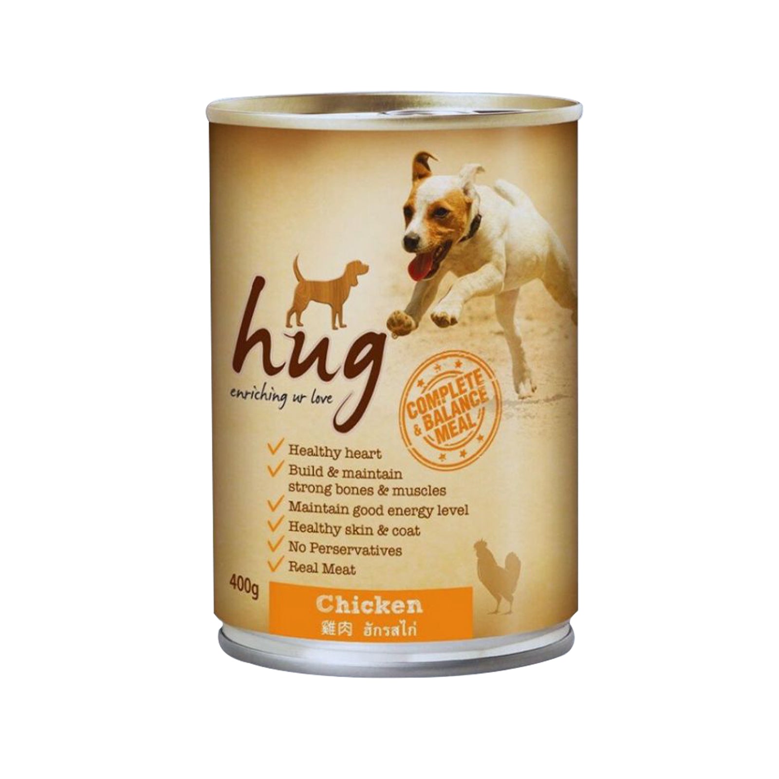 Hug Chicken Canned Dog Food 400g