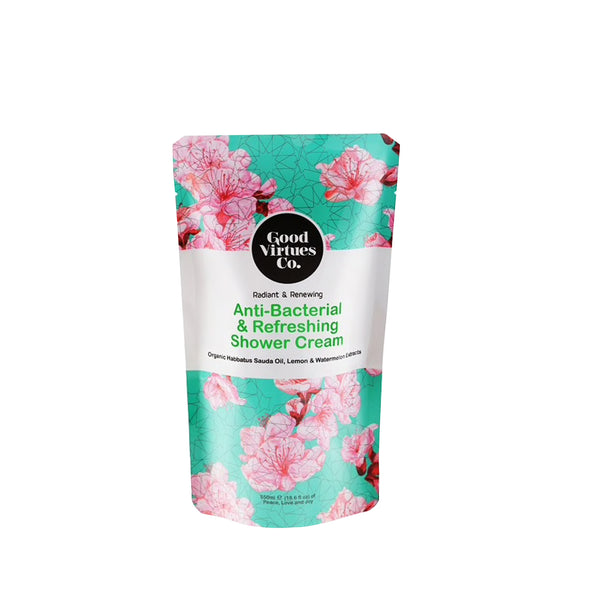 Good Virtues Co Anti Bacterial and Refreshing Shower Cream Refill 550g