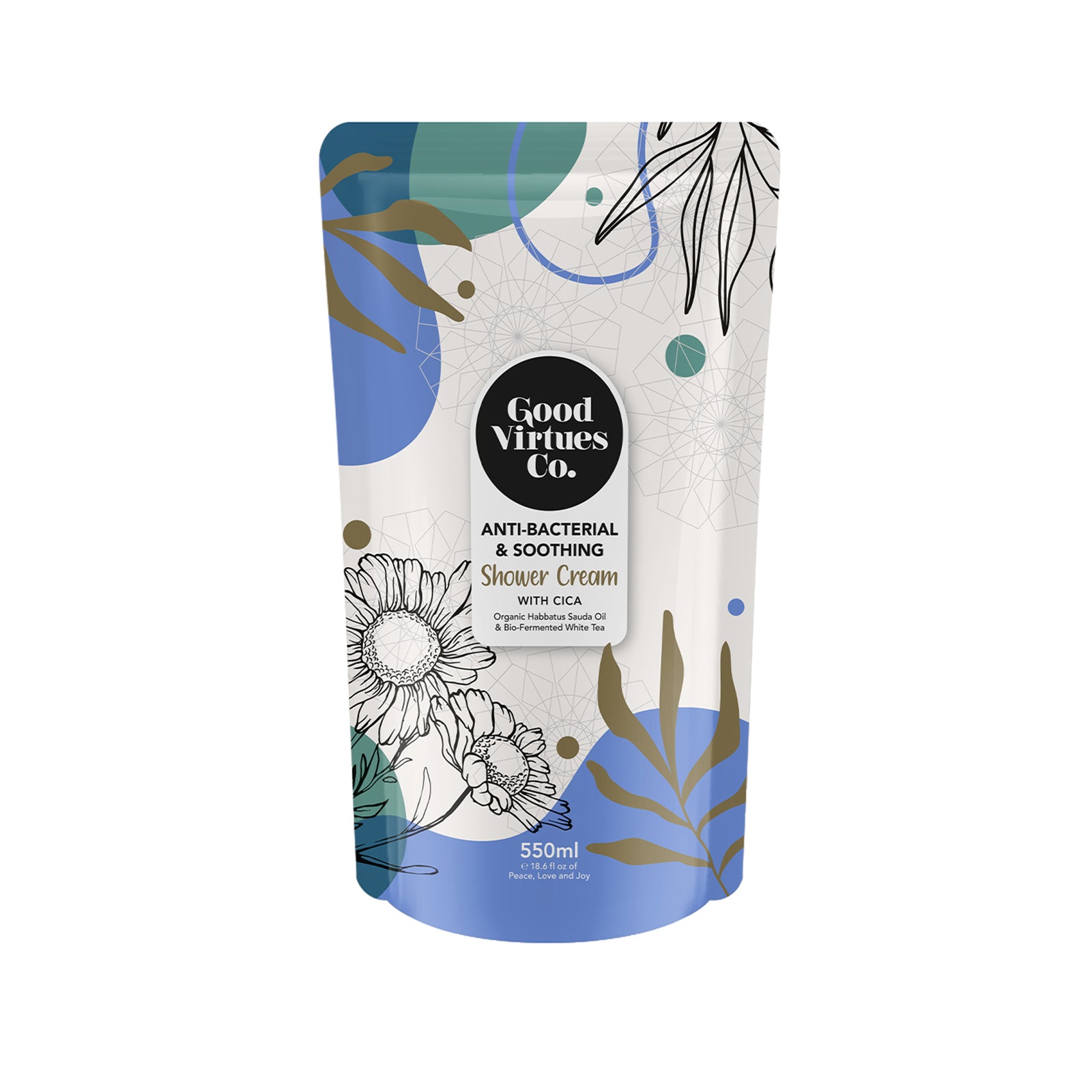 Good Virtues Co Anti Bacterial and Soothing Shower Refill 550g