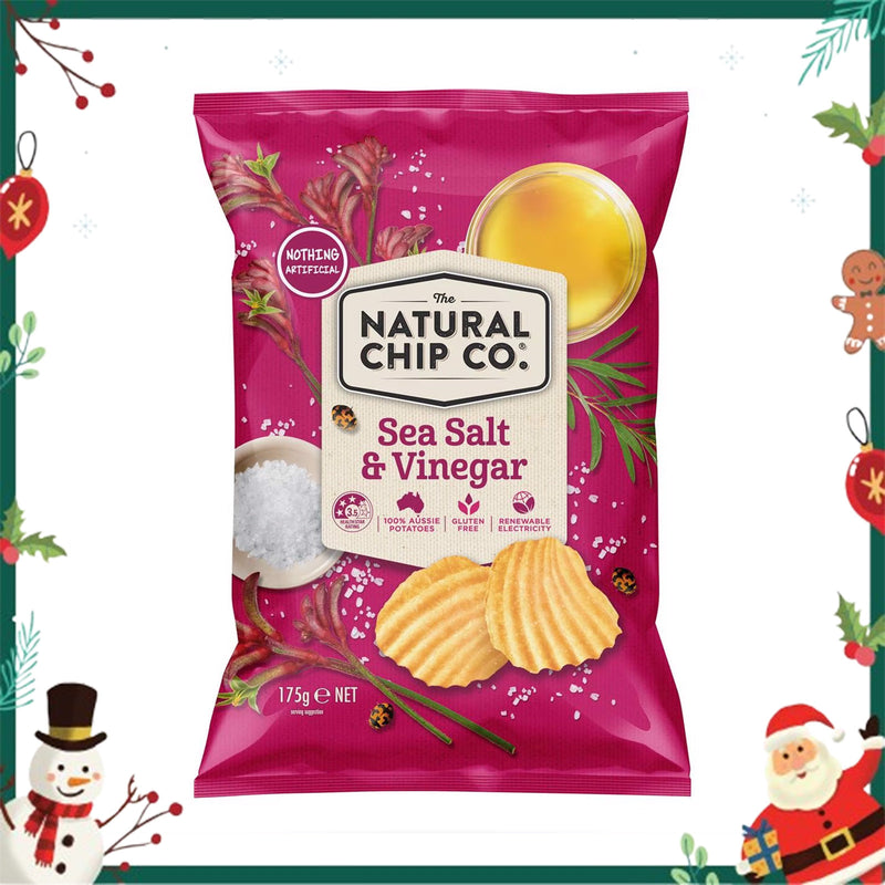 Natural Chip Co Sea Salt and Vinegar Potato Chips 175g