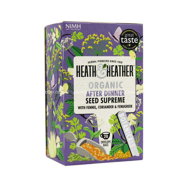 Heath & Heather Organic After Dinner Seed Supreme Tea 30g (highest price)
