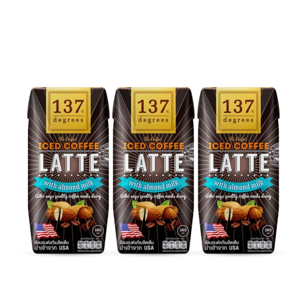 137 Degrees Almond Milk Coffee Latte 180ml x 3 (highest price)