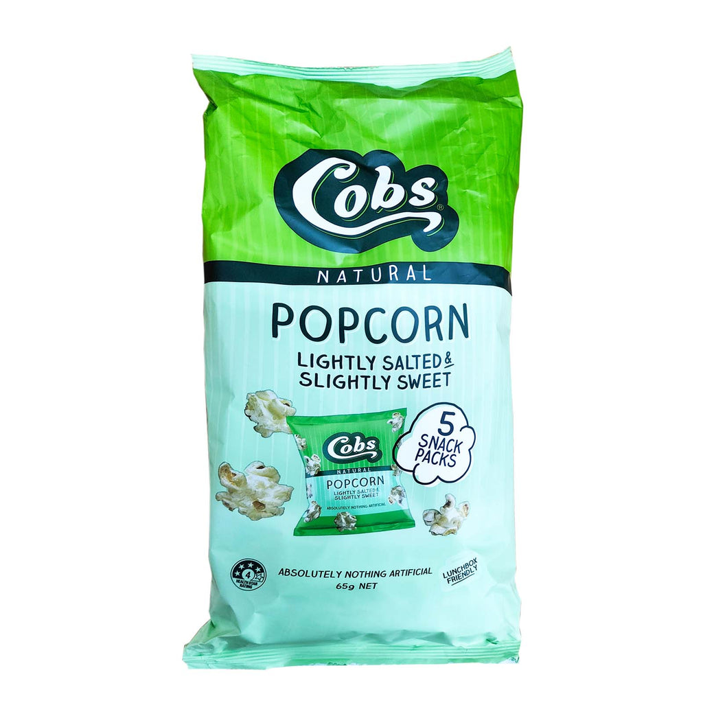 Cobs Natural Lightly Salted, Slightly Sweet Popcorn 13g x 5