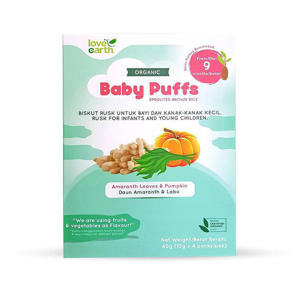 Love Earth Pumpkin And Amaranth Baby Puff 40g