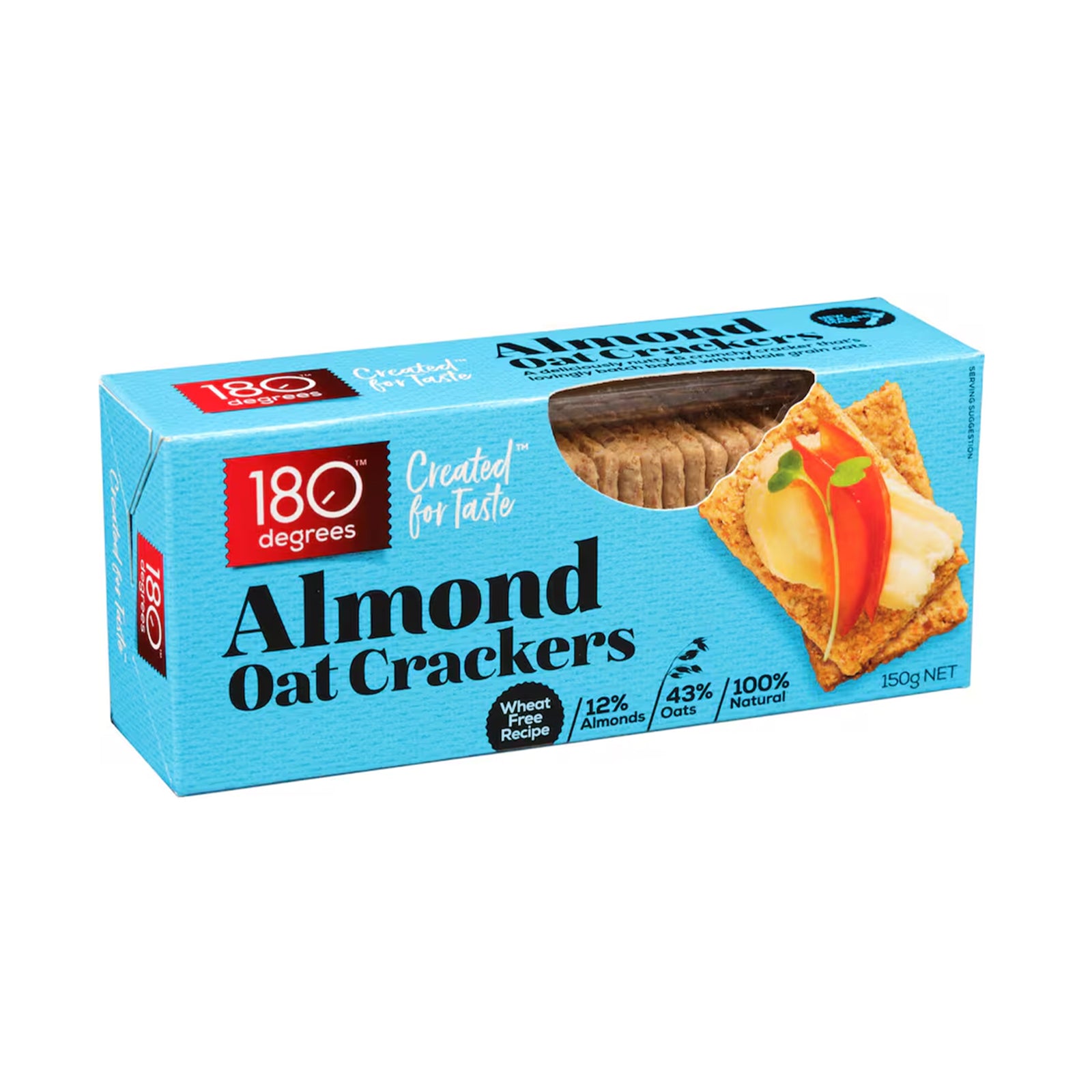 180 DEGREES 4SEED OAT CRKR ALMOND  150G