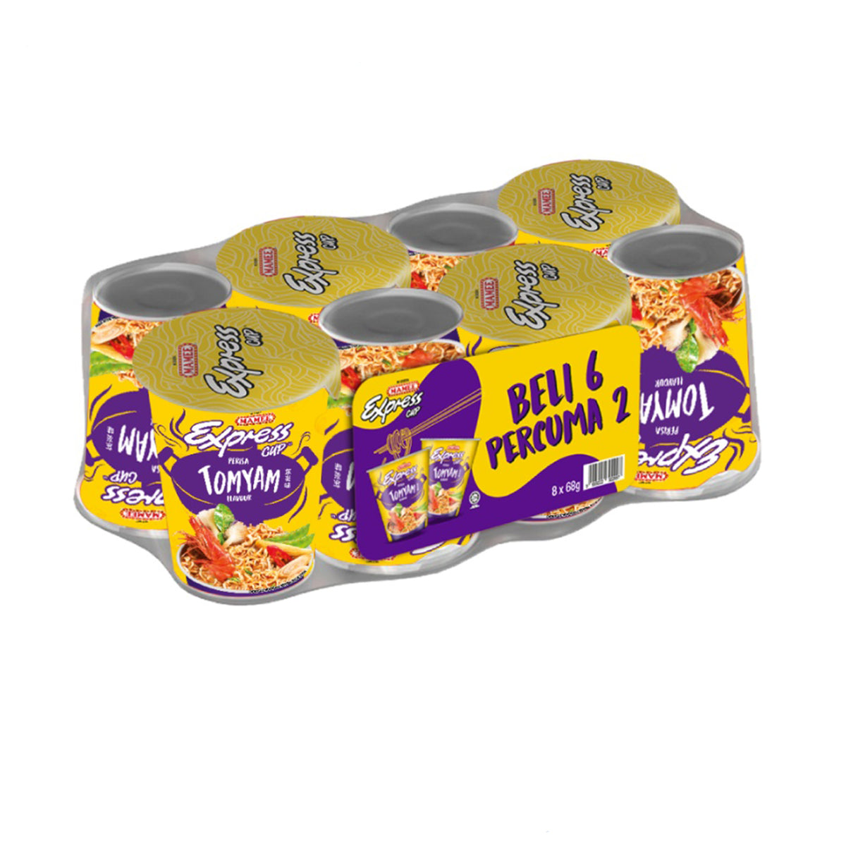 Mamee Express Cup Noodle Tomyam 60g x 8