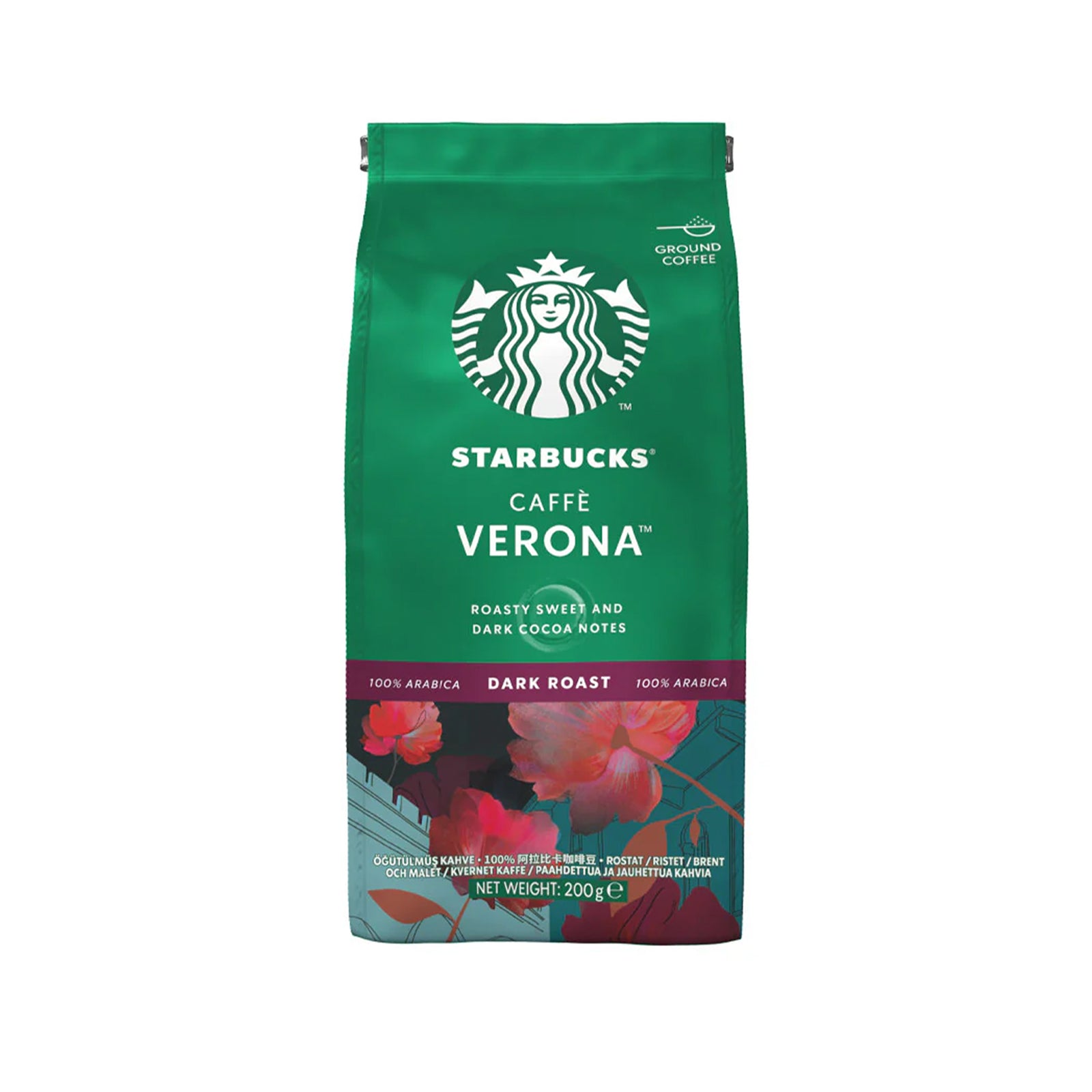 Starbucks Caffe' Verona Dark Roast Ground Coffee 200g