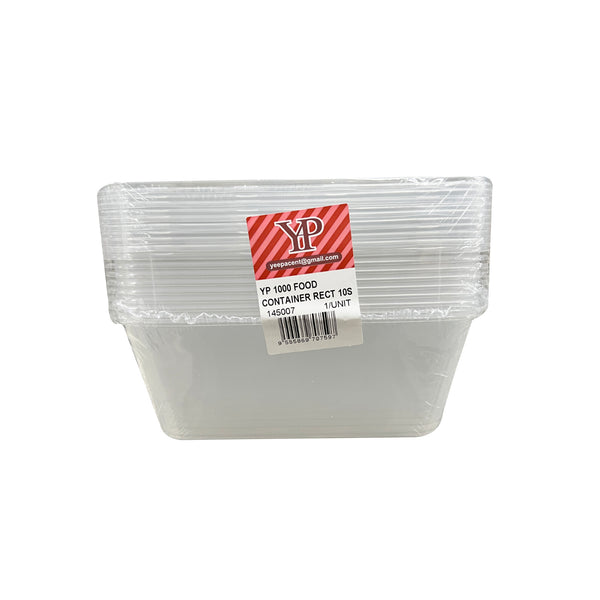 YP 1000 Food Container Rectangular 10pcs/pack (highest price)