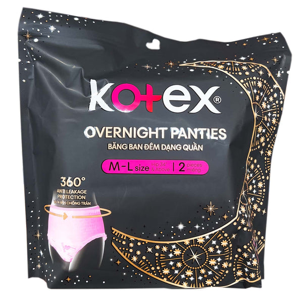 Kotex Overnight Panties M/L Size 2pcs/pack