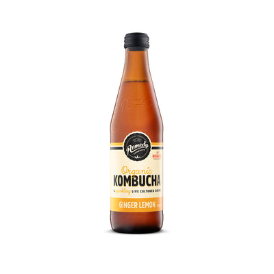 Remedy Organic Ginger and Lemon Glass Bottle 330ml