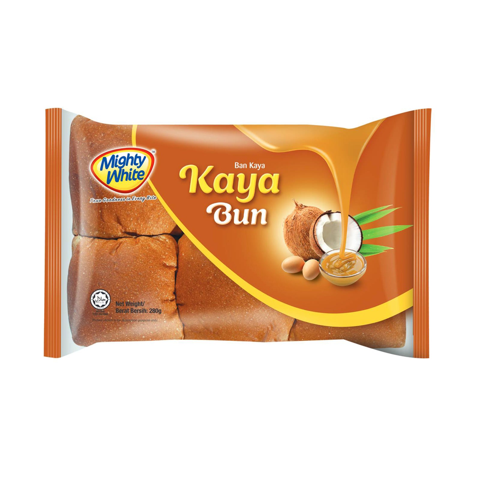 Mighty White Kaya Bun 280g