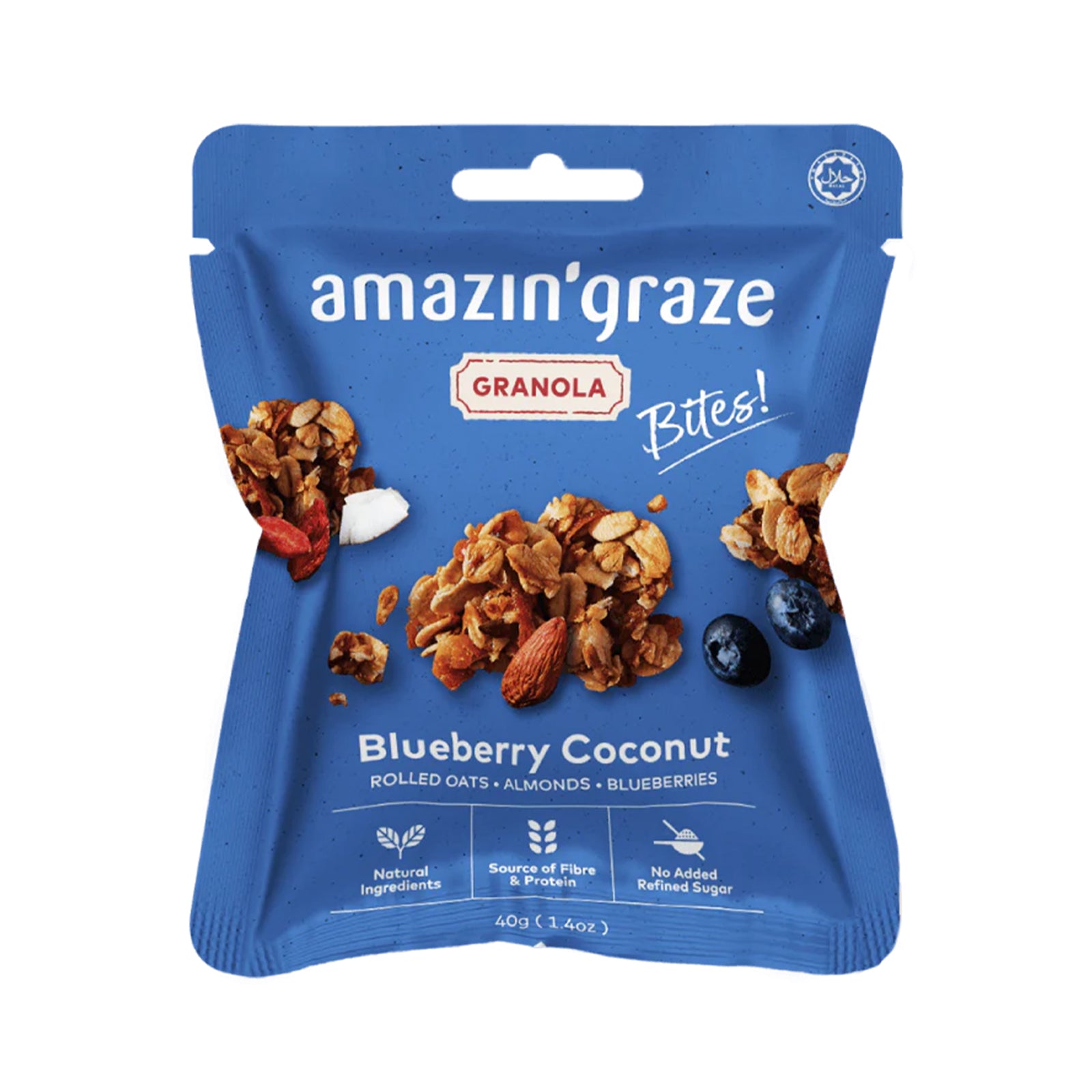 Amazin’ Graze Blueberry Coconut Granola Bites 40g