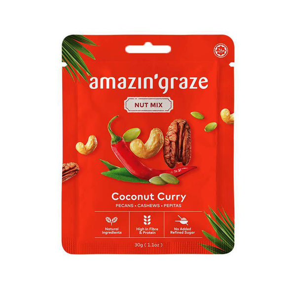 Amazin' Graze Coconut Curry Nut Mix 30g (highest price)