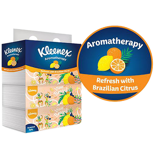 Kleenex Aroma Scented Box Facial Tissue 3Ply 4 x 90sheets (highest price)