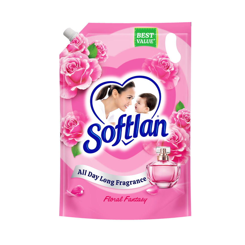 Softlan Floral Fresh Fabric Softener Refill 1.4L
