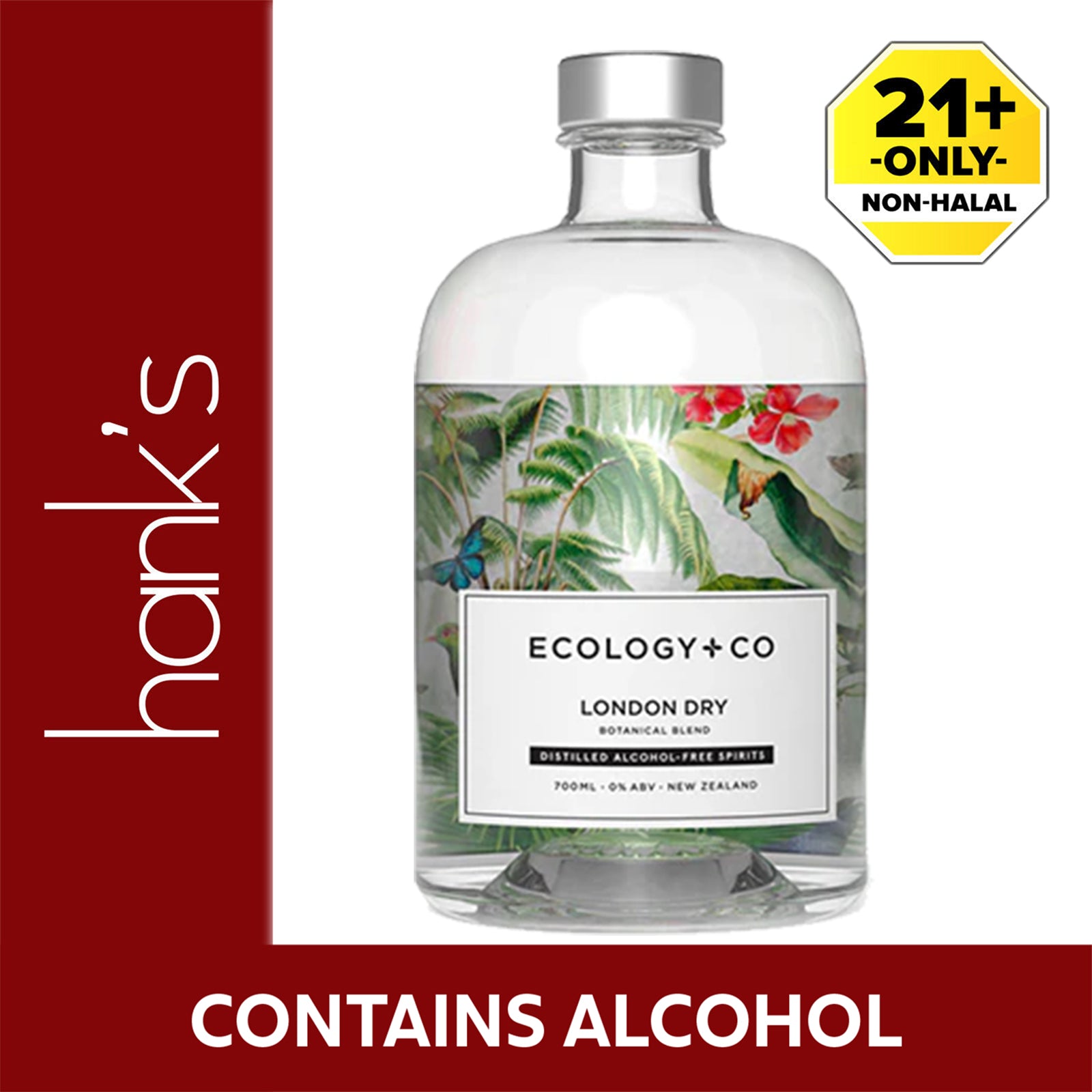 Ecology&co alcohol free gin london dry 700ml