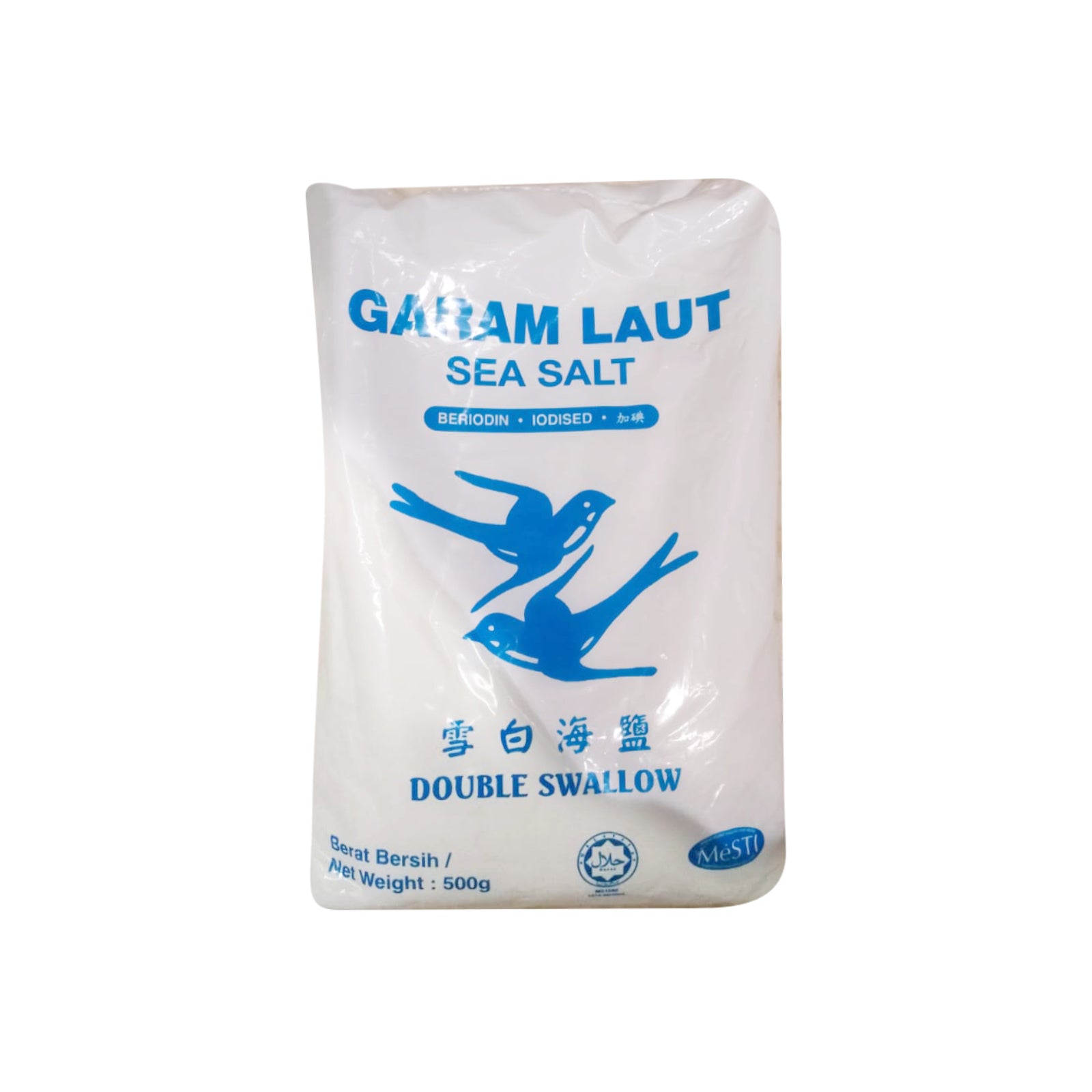 Double Swallow Sea Salt (Garam Laut) 500g