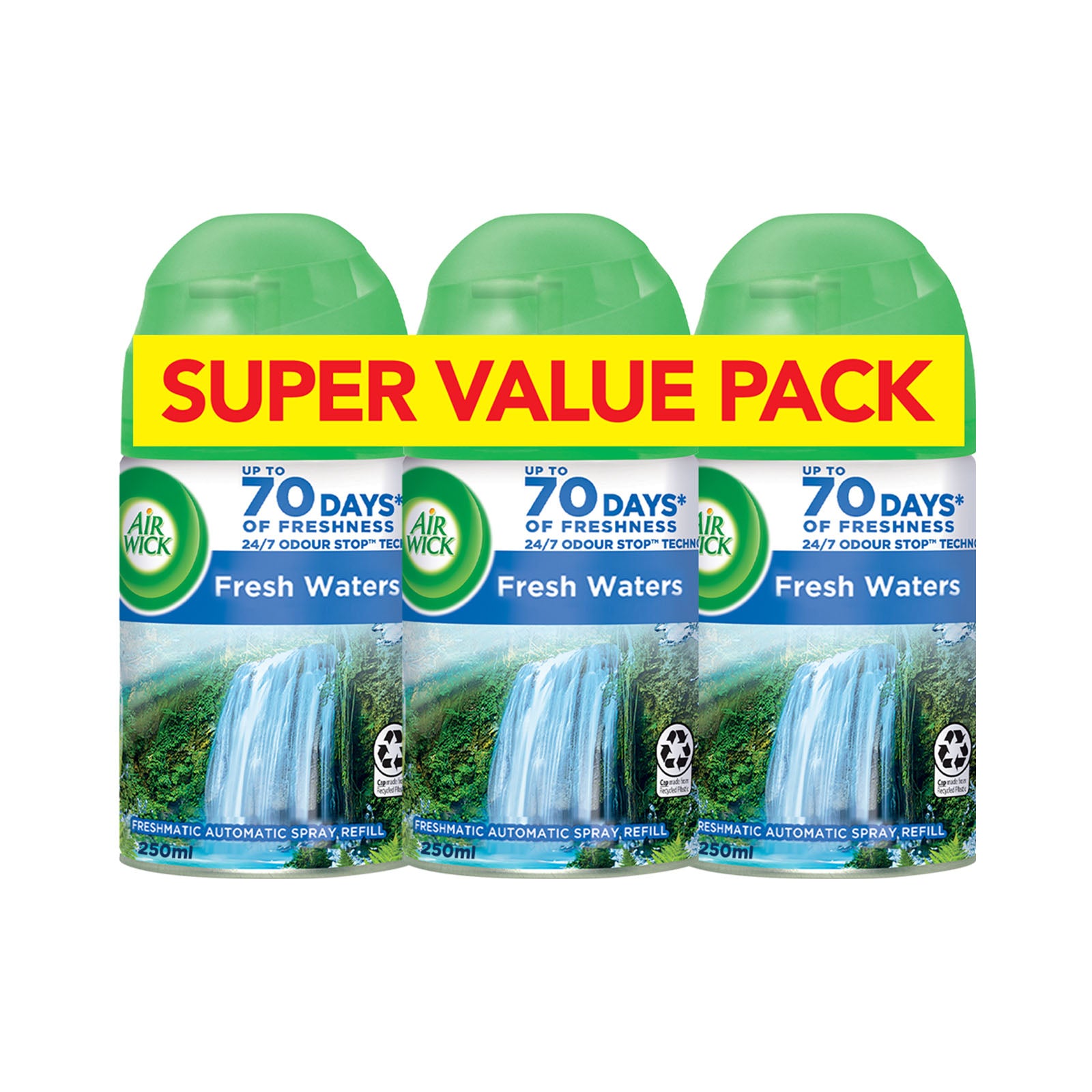 Air Wick Freshmatic Refills 2+1 Fresh Waters 250ml
