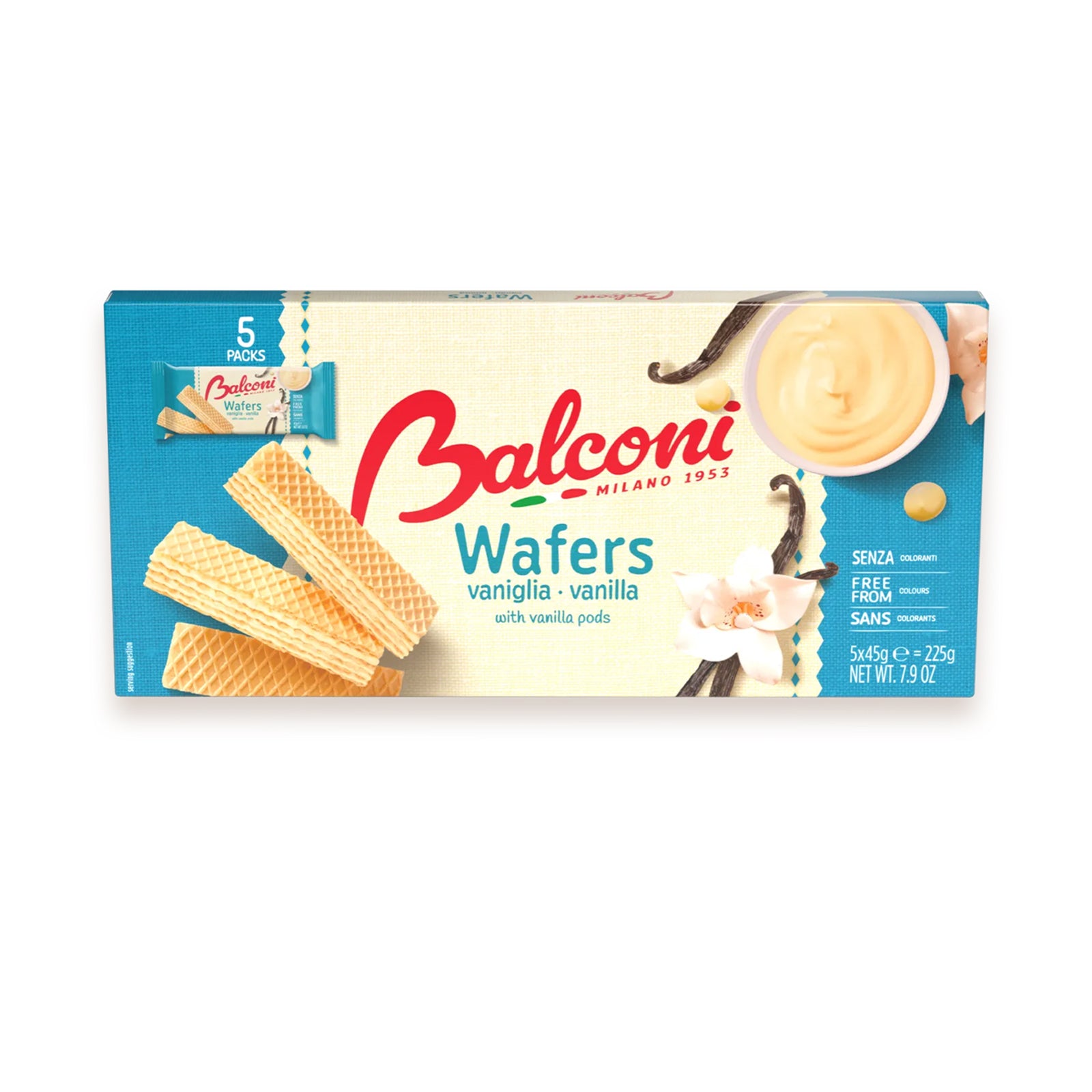 BALCONI WAFER VANILLA MULTIPACK 225G