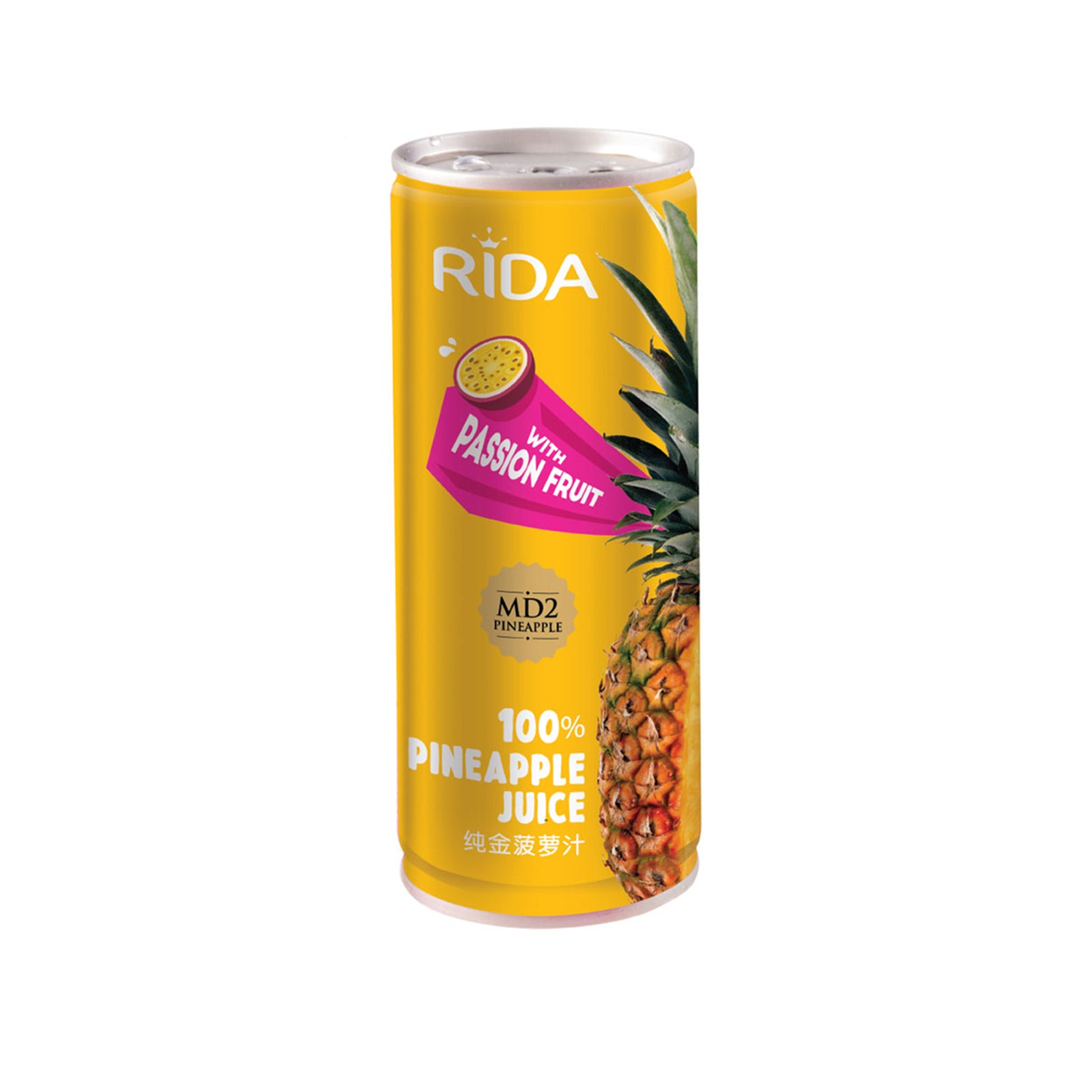 RIDA PASSION FRUIT + PINEAPPLE 250ML