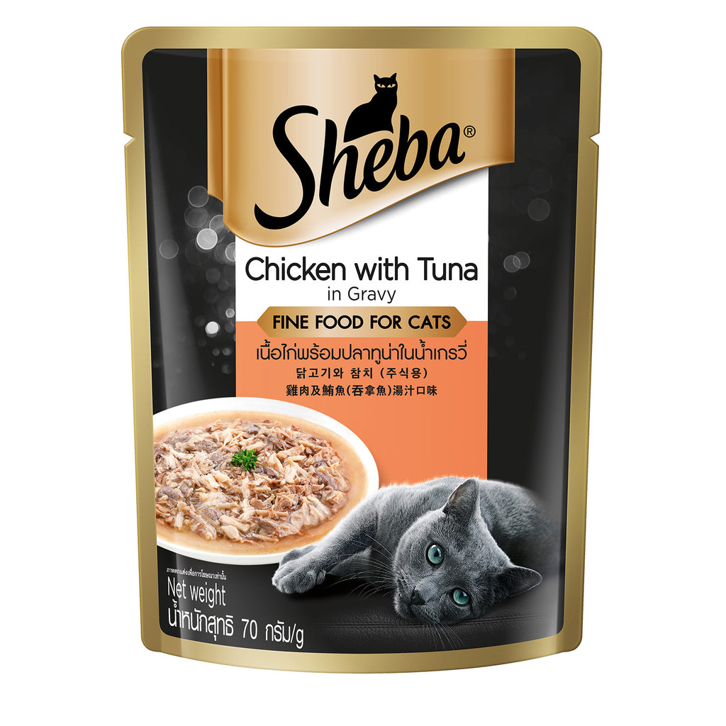 Sheba Pouch Fine Food for Cats (Chicken with Tuna) 70g