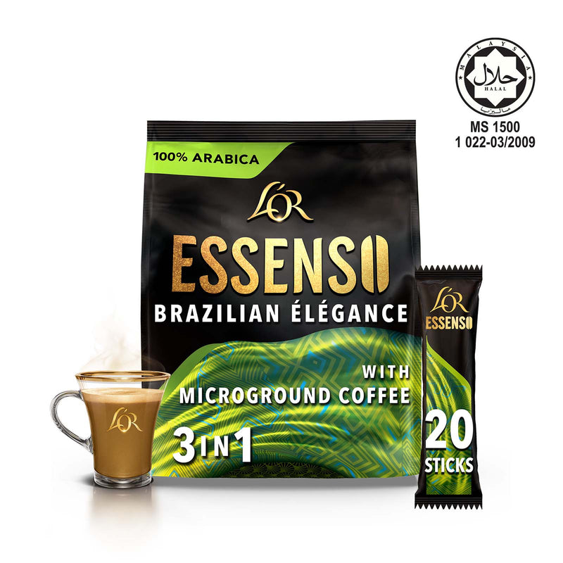 Lor Essenso Microground 3 in 1 Brazilian Elegance Coffee 16g x 20