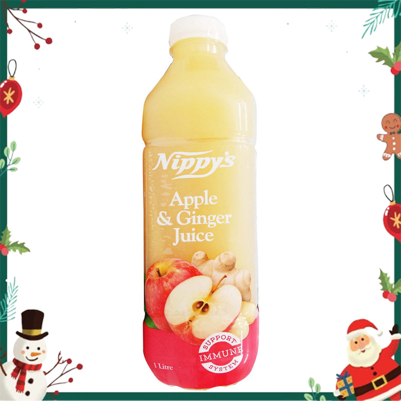 Nippys Cold Pressed Apple and Ginger 1L