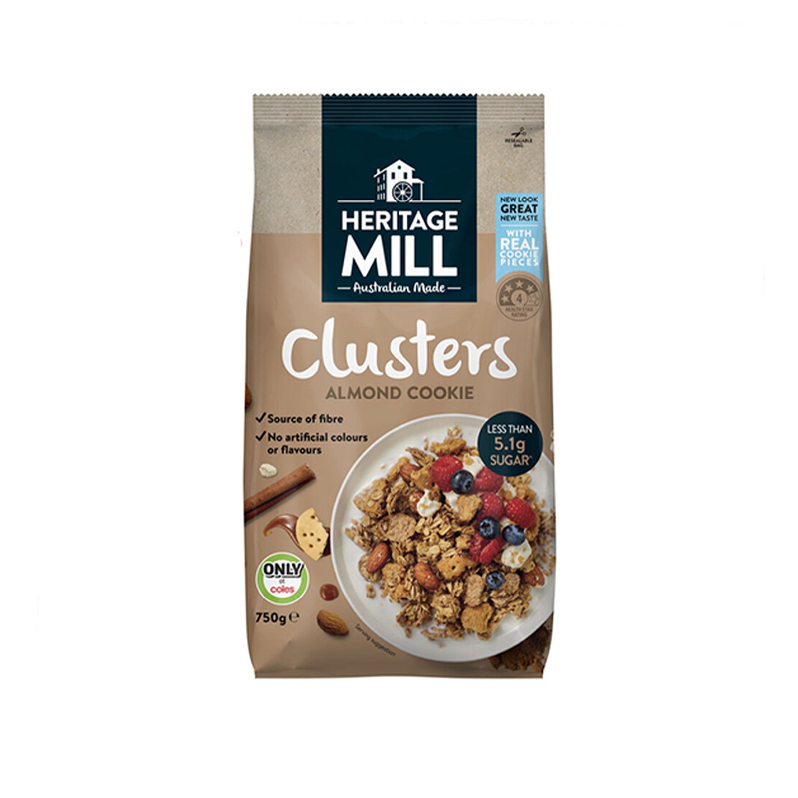 Heritage Mill Cluster Almond Cookie 750g