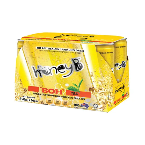 Honey B Sparkling Black Tea Drink 250ml
