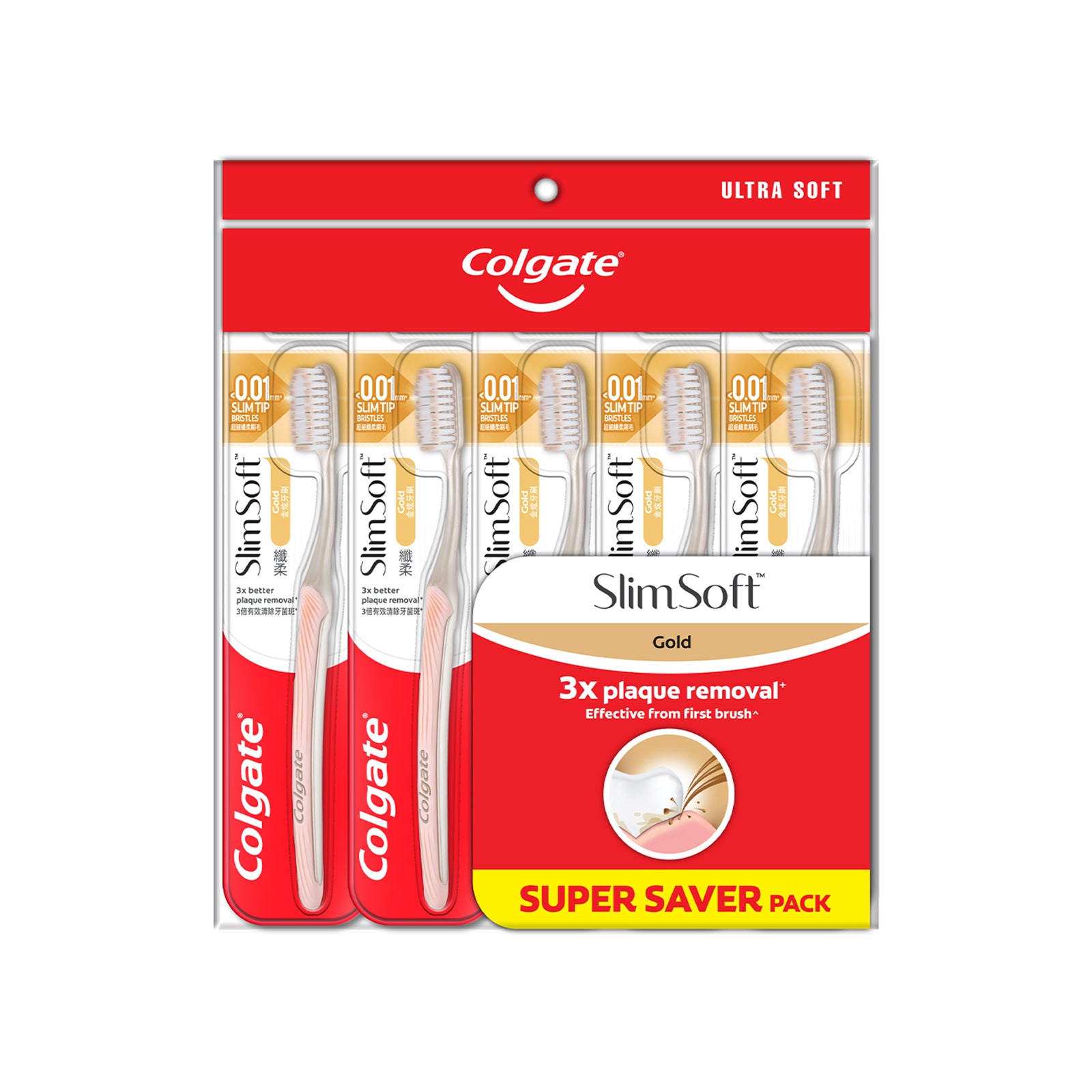 Colgate Super Soft Charcoal Toothbrush 5pcs/pack