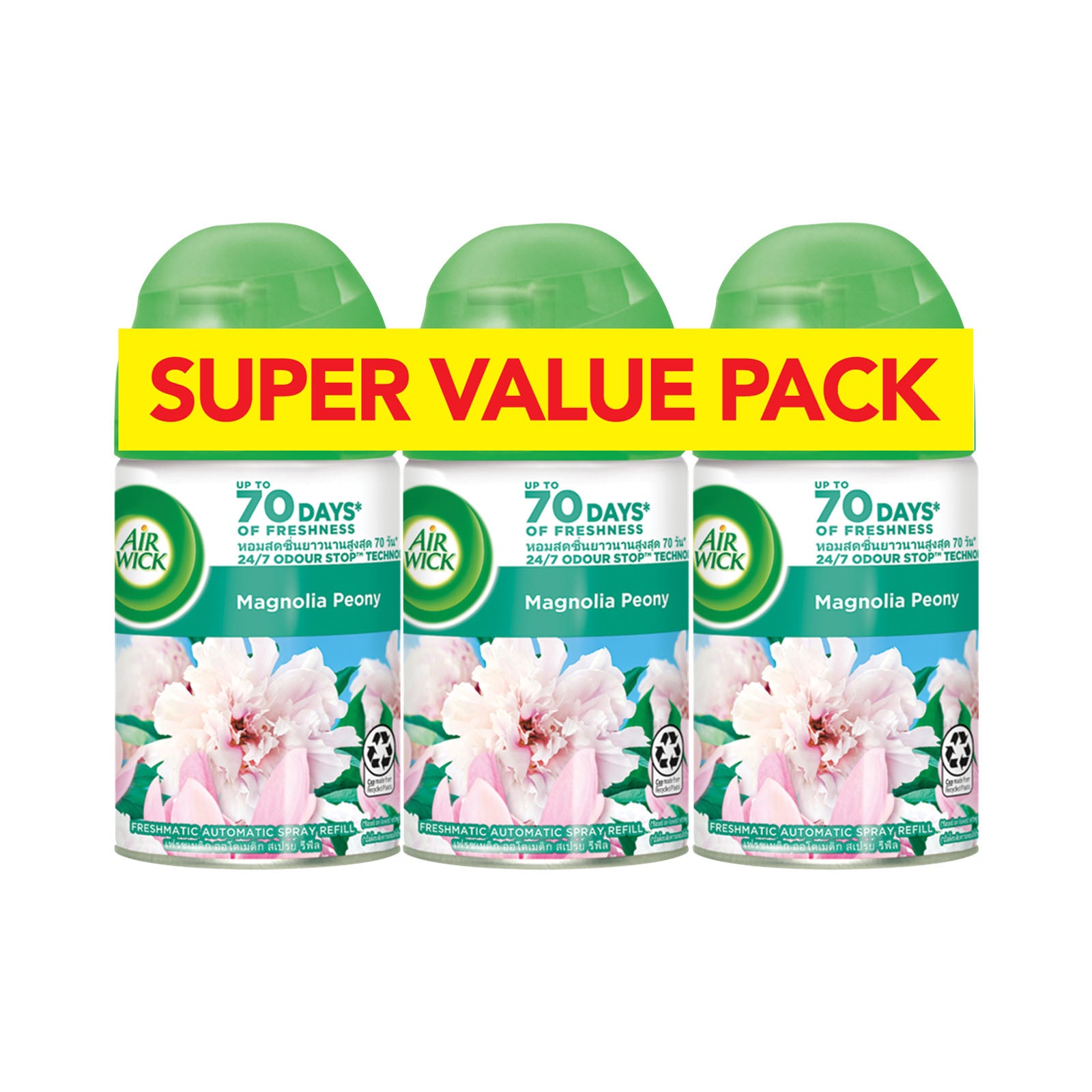 Air Wick Freshmatic Max Base Fragrance Refills 2+1 Magnolia 250ml