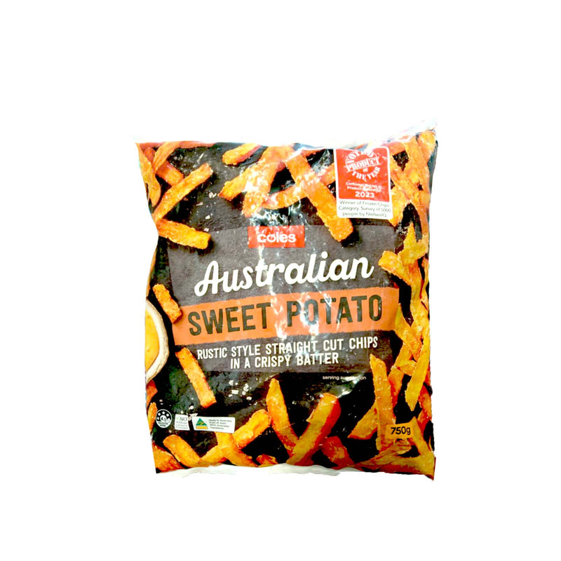 Coles Frozen Sweet Potato Chips 750g