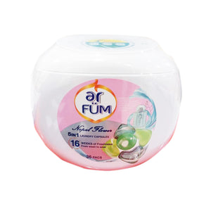 Ar Fum 5 In 1 Laundry Capsules Nopal Flower 36pcs/pack