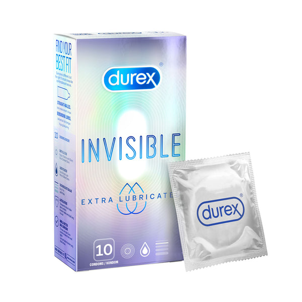 Durex Invisible Extra Lubricated Condoms 10pcs/pack (highest price)