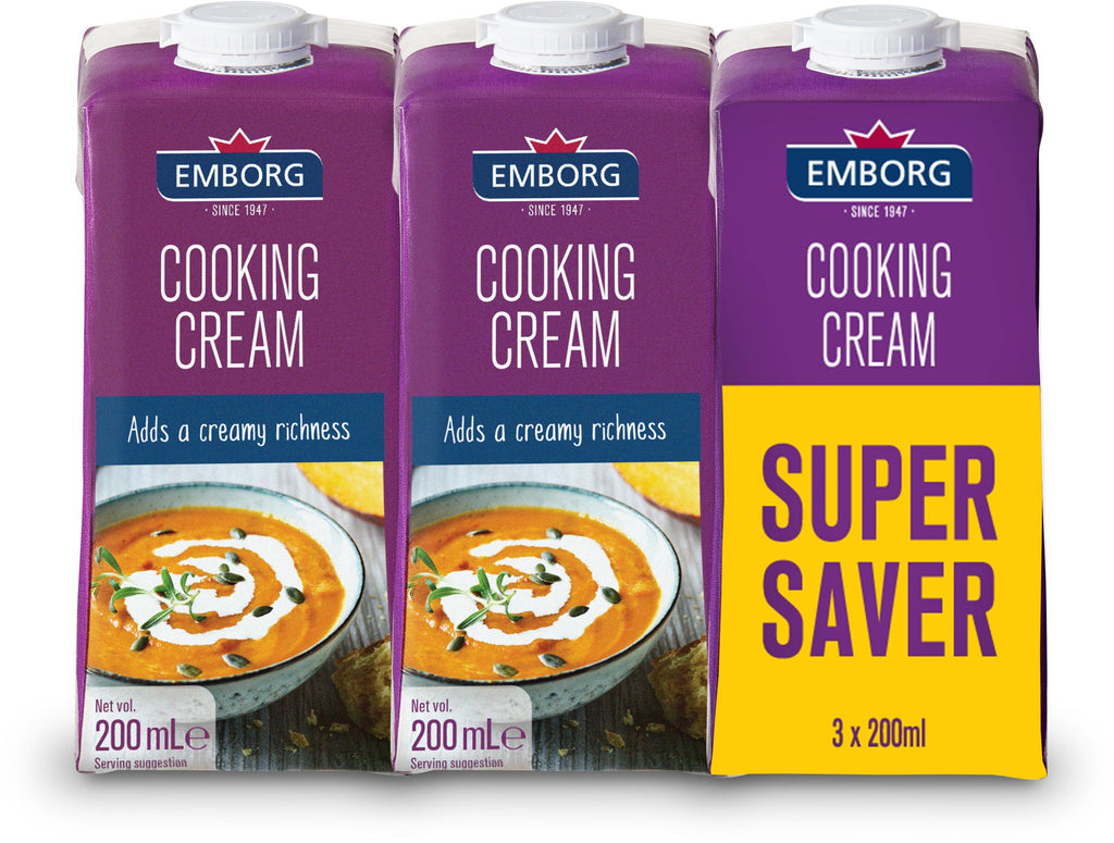 Emborg French UHT Cooking Cream 200ml x 3