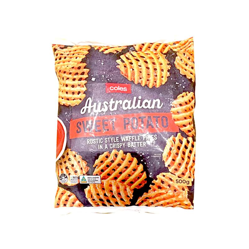 Coles Frozen Sweet Potato Waffle Fries 500g