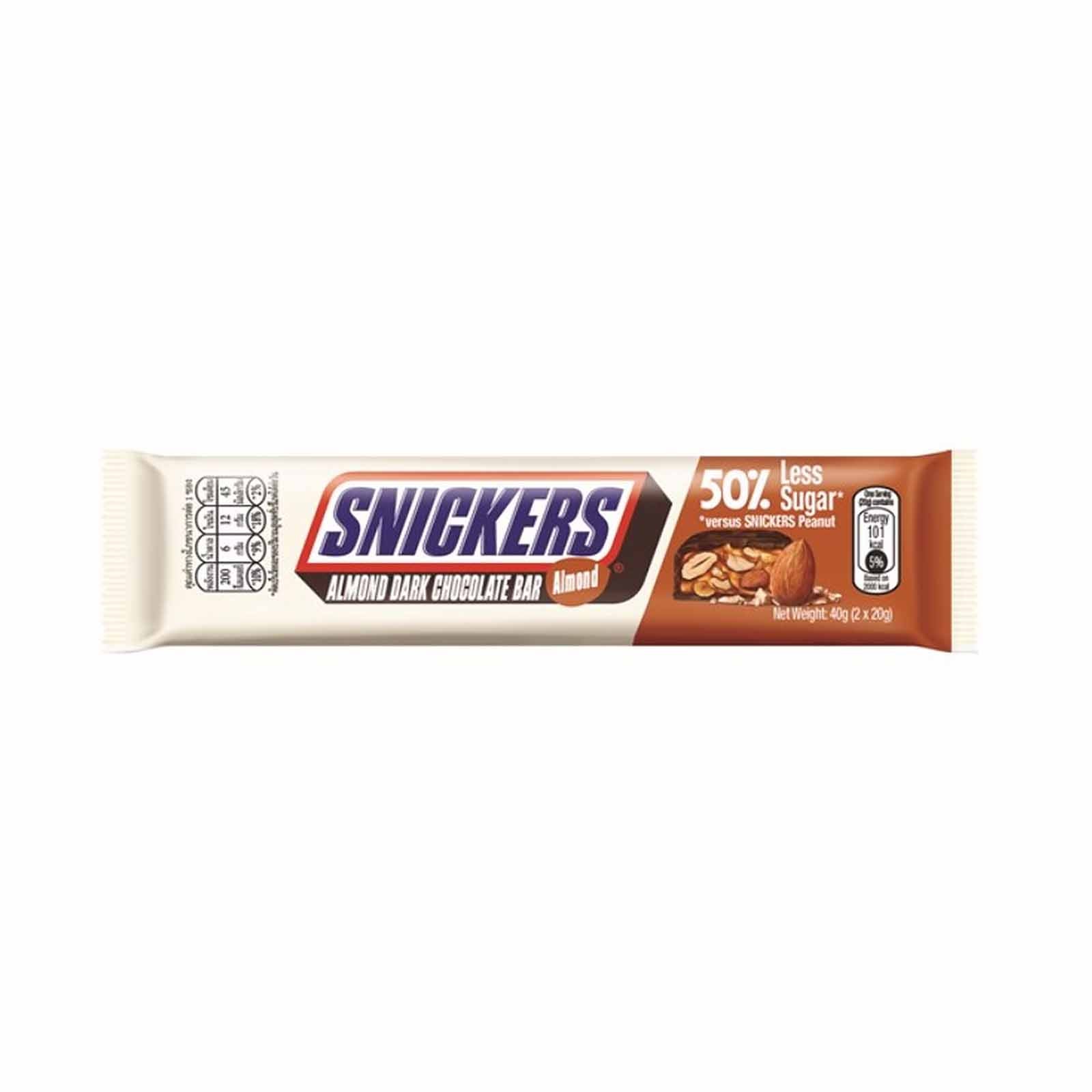 Snickers Almond Dark Chocolate 40g