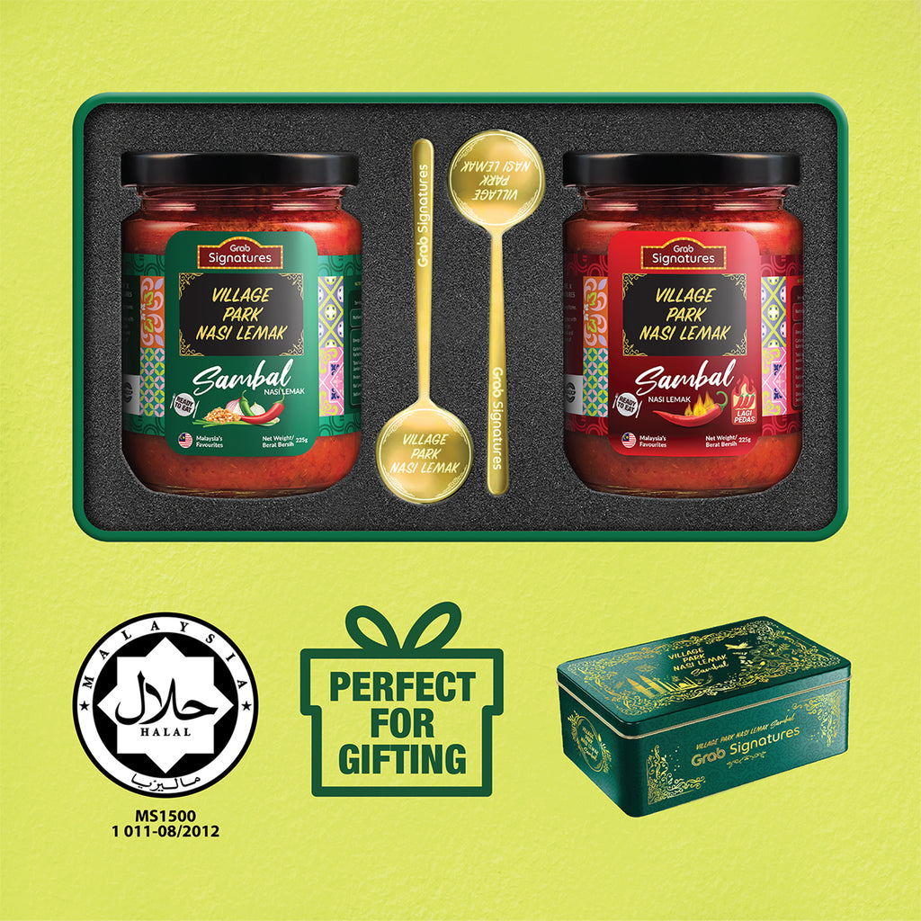Grab Signatures Nasi Lemak Sambal Village Park Giftbox 1set