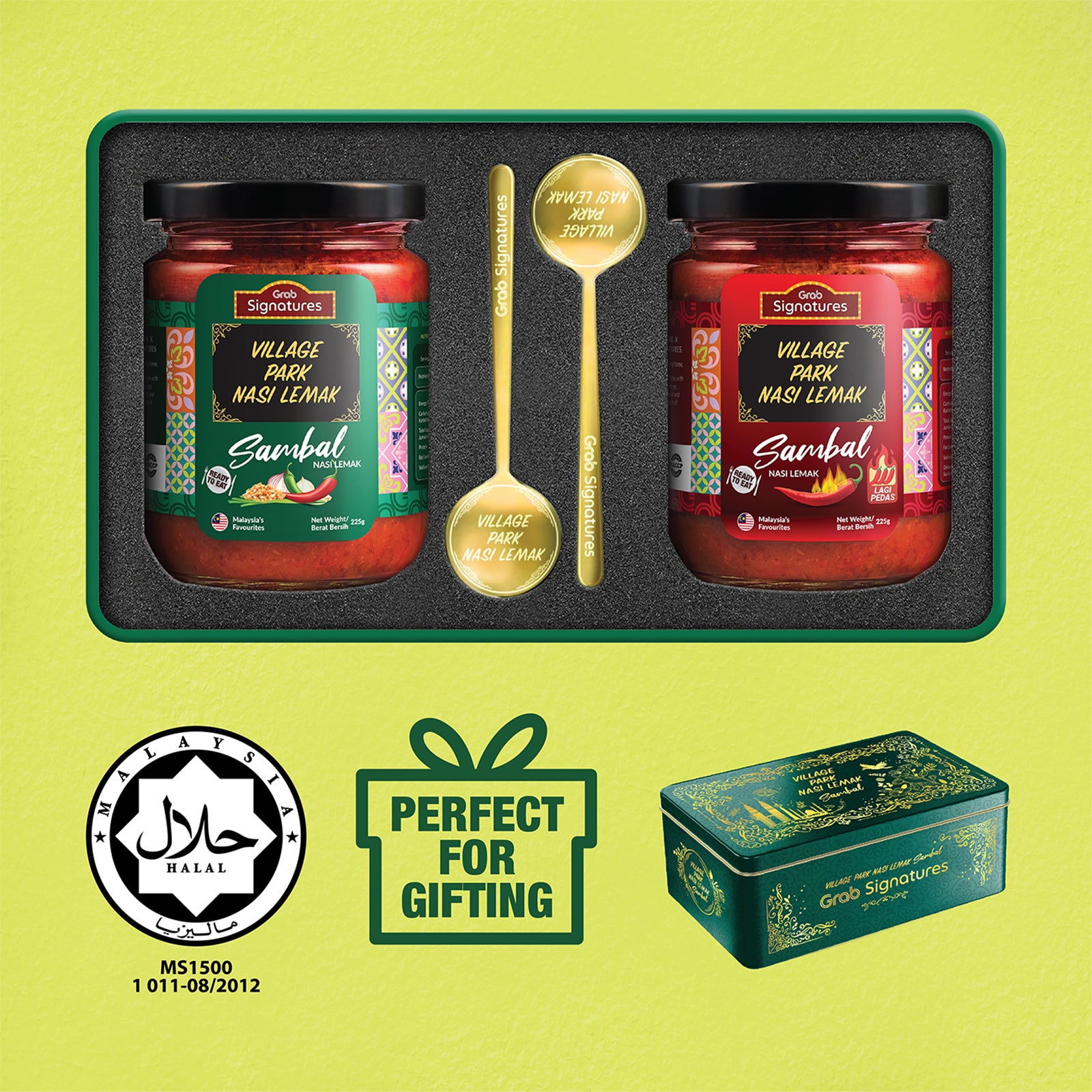 Grab Signatures Nasi Lemak Sambal Village Park Giftbox 1set